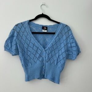 No Boundaries Light Blue Knit Sweater